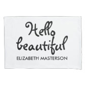 Hallo schön, hallo gut. kissenbezug (Vorderseite-Links)