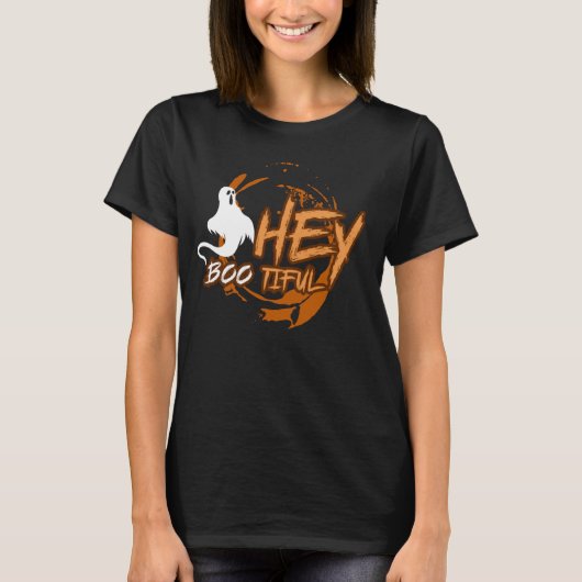 Hallo schön - Halloween Ghost T-Shirt (Vorderseite)