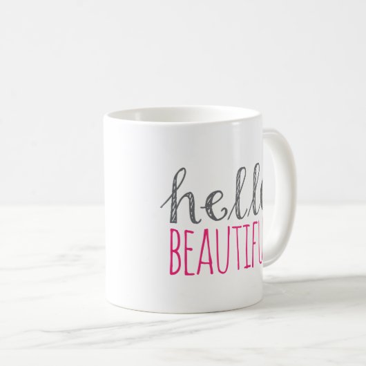 Hallo schön kaffeetasse (VorderseiteRechts)