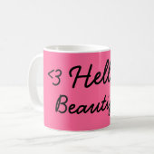 Hallo schön! kaffeetasse (Vorderseite Links)