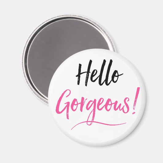 "Hallo schön!" Magnet (Vorderseite/Rückseite)