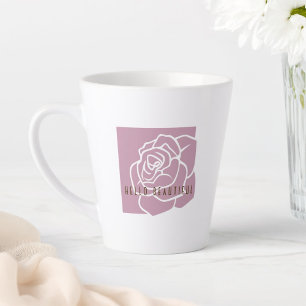 Hallo Schön - Moderne Chic Rosane Latte Tasse