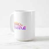 Hallo schöne Flirtin Liebe Valentinstag Geschenk Kaffeetasse (Vorderseite Links)