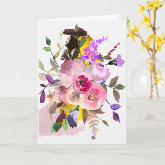 Hallo, schöne Grußkarte Karte (Gelbe Blume)