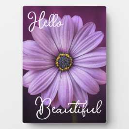 Hallo Schöne Lila Blume Fotoplatte