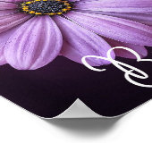 Hallo Schöne Lila Blume Poster (Ecke)