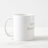 Hallo Schöne Rosa-Rosa-Schmetterling Kaffeetasse (Links)