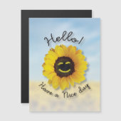 Hallo ! Schöne Tage Magnetkarte (Vorne/Hinten)