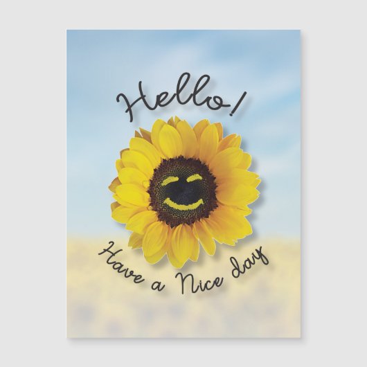 Hallo ! Schöne Tage Magnetkarte (Vorderseite)