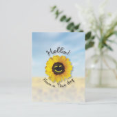Hallo ! Schöne Tage Postkarte (Stehend Vorderseite)
