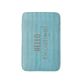 Hallo Schöner Chic und trendige gestreifte Design Badematte (Vorderseite Vertikal)