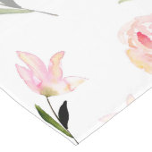 Hallo schönes Aquarell mit Blumen Großer Tischläufer (Ecke)