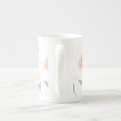 Hallo schönes Aquarell mit Blumen Porzellantasse (Rückseite)