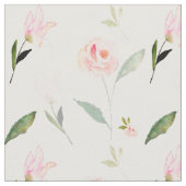 Hallo schönes Aquarell mit Blumen Stoff (Nahaufnahme)