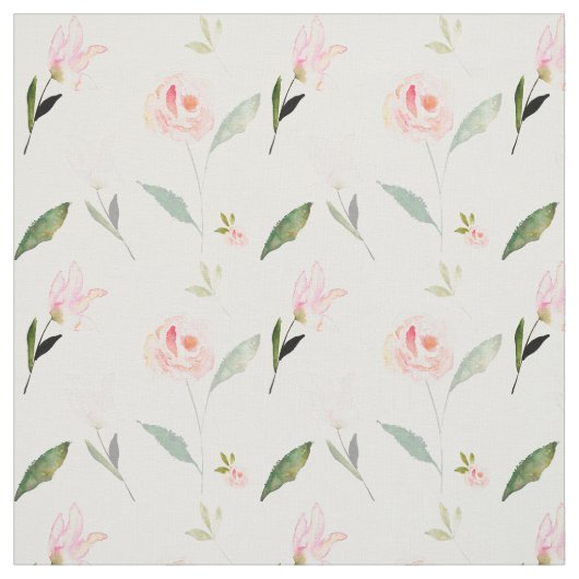 Hallo schönes Aquarell mit Blumen Stoff (Muster)