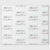 HALLO Schönes, Aufmunterndes Geschenk für Sie Geschenkpapier (Flach)