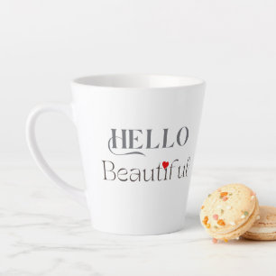 Hallo Schönes Positives Bestätigungsgeschenk Milchtasse