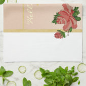 Hallo Schönes Vintages Rosen Handtuch (Gefaltet)