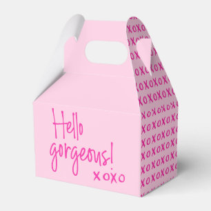 Hallo Schönes XOXO Pink Chic  Geschenkschachtel