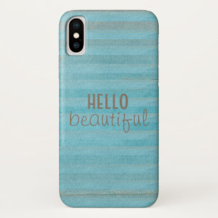 Hallo Schönes Zitat Boho Gestreiftes Muster Case-Mate iPhone Hülle