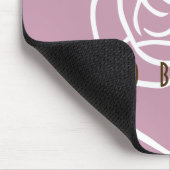 Hallo Schönheit - Moderne Chic Pink Rose Mousepad (Ecke)