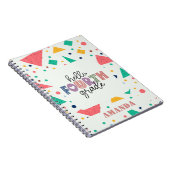 Hallo Schule Grade farbenfrohe geometrische indivi Notizblock (Rechte Seite)