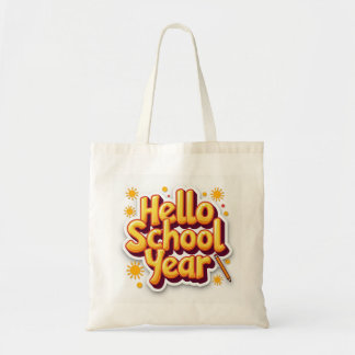 Hallo Schultüte Retro-Sonnenstrahl-Lehrertasche Tragetasche