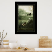 Hallo Schwarz Poster (Küche)