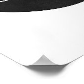 Hallo - Schwarz und Weiß Poster (Ecke)