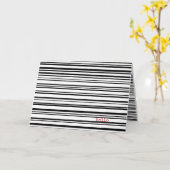 hallo-schwarz-weiße Streifen Karte (Gelbe Blume)