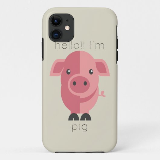 Hallo Schwein Im Case-Mate iPhone Hülle (Rückseite)