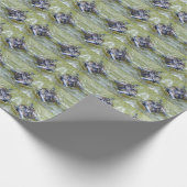 Hallo schwimmen Schildkröten Geschenkpapier (Ecke)