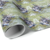 Hallo schwimmen Schildkröten Geschenkpapier (Rolleneckpunkt)