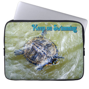 Hallo schwimmen Schildkröten Laptopschutzhülle