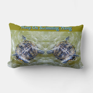Hallo schwimmen Schildkröten Lendenkissen