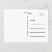 Hallo-Script | Baby Birth Announction Postcard Ankündigungspostkarte (Rückseite)