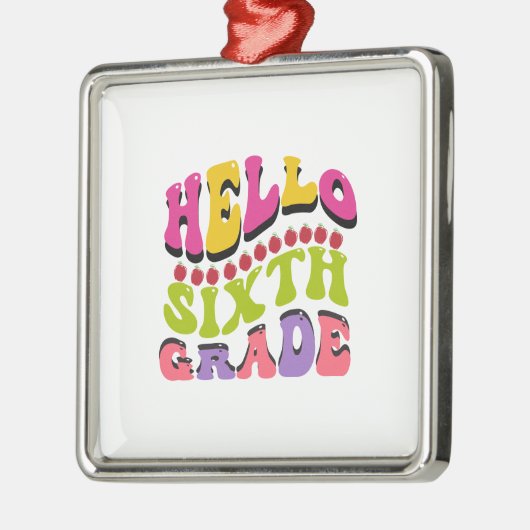 Hallo Sechste Stufe Ornament Aus Metall (Links)