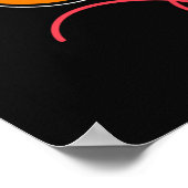 Hallo Sechster Grad Doodle Poster (Ecke)