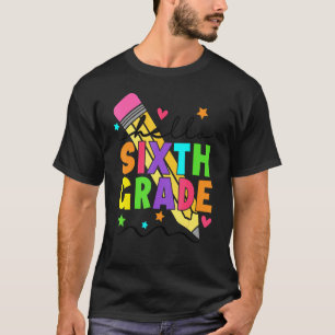 Hallo Sechster Schulleiter-Lehrer 6. Klasse T-Shirt