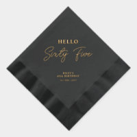 Hallo Sechzig Fünf moderne Script 65. Geburtstagsp