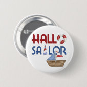 Hallo Seemann Button (Vorne & Hinten)