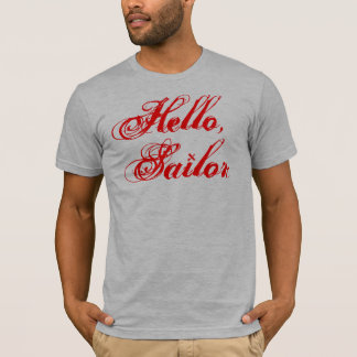 Hallo, Seemann Fest-Sitz T-Stück: D T-Shirt