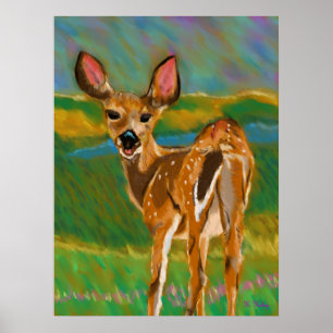 Hallo Sehr geehrter Deer Print Poster