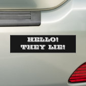 Hallo, sie lügen autoaufkleber (Auf Auto)