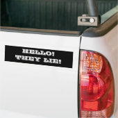Hallo, sie lügen autoaufkleber (Auf Lkw)