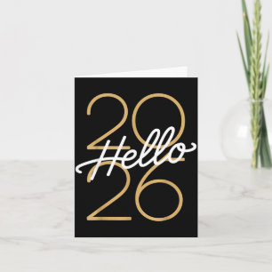 Hallo Silvesterparty 2026 Abend Männer Frauen Karte