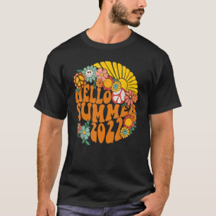 Hallo Sommer 2022 Blume Hawaii Beach Summer Vacat T-Shirt