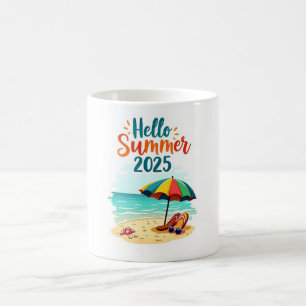 Hallo Sommer 2025 🌊 Tasse von Colorful Beach
