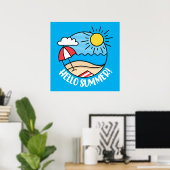 Hallo Sommer 2 Poster (Heimbüro)