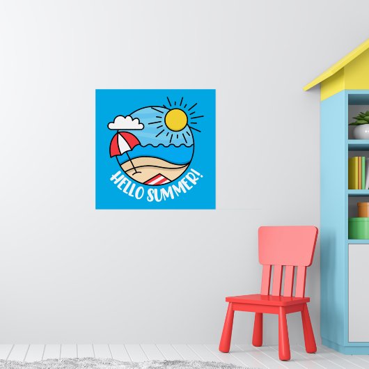 Hallo Sommer 2 Poster (Kinderzimmer 1)